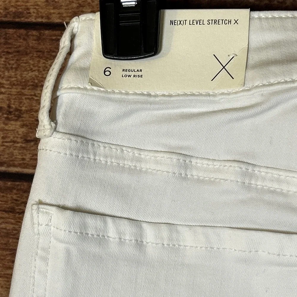 American Eagle Ne(x)t Level Stretch X White Low Rise Jeggings Skinny Jeans 6 Reg - Picture 6 of 9
